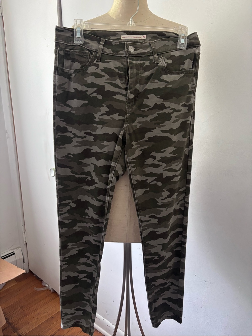 Levi’s 720 Camo Print Skinny Jeans - Green & Gray